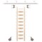 Quiet Glide Ladder 9.92 ft. Unfinish Maple Satin Nickel Rolling Kit with 8 ft. Rail QG.210-10MA-08-V.02 - alternate 1